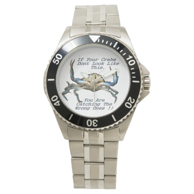 Funny Catching Crabs, Mannen polshorloge Horloge (Voorkant)