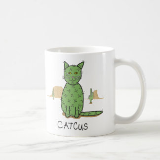 Funny "Catcus" Cactus Drawing Koffiemok
