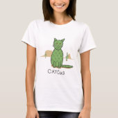 Funny Catcus Cactus Drawing T-shirt (Voorkant)