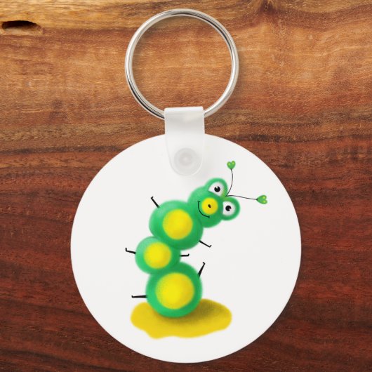 Funny caterpaal sleutelhanger (Voorkant)