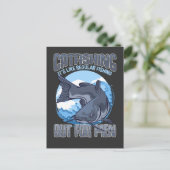 Funny Catfish Father Fishermen Humor Briefkaart (Staand voorkant)