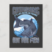 Funny Catfish Father Fishermen Humor Briefkaart (Voorkant)