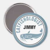 Funny Catfish Humoureuze Geviste gejaagde koekje Magneet (Voorkant / Achterkant)