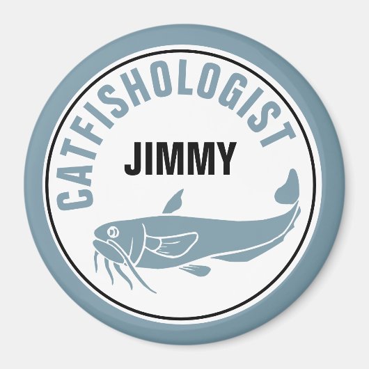 Funny Catfish Humoureuze Geviste gejaagde koekje Magneet (Voorkant)