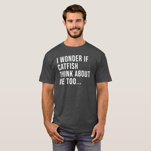 Funny Catfish Vist Shirt voor mannen en vrouwen (Voorkant volledig)