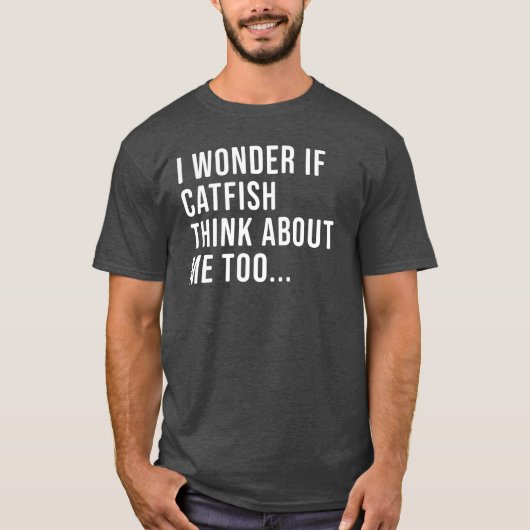 Funny Catfish Vist Shirt voor mannen en vrouwen (Voorkant)