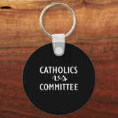 Funny Catholics Vs Committees Sleutelhanger (Voorkant)