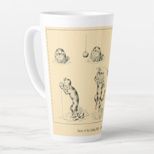 Funny Catnip Cat Latte Mok (Linkerhoek)