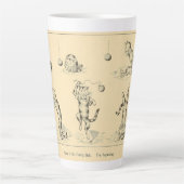 Funny Catnip Cat Latte Mok (Voorkant)