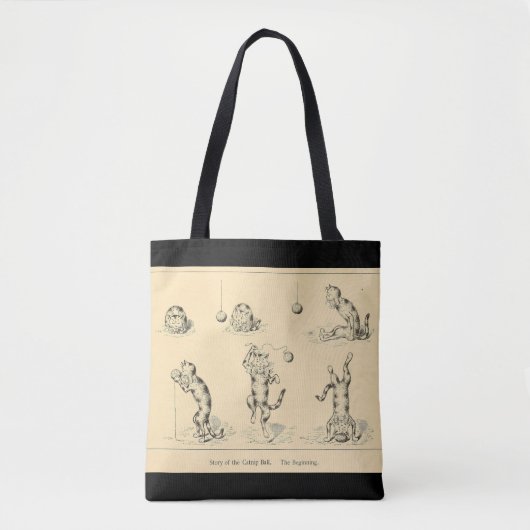  Funny Catnip Cat Tote Bag (Voorkant)
