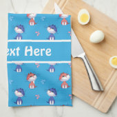 Funny Cats and Cute Butterflies Pattern Theedoek (Quarter Fold)