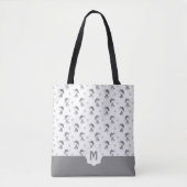 Funny Cats and Cute Butterflies Pattern Tote Bag (Voorkant)