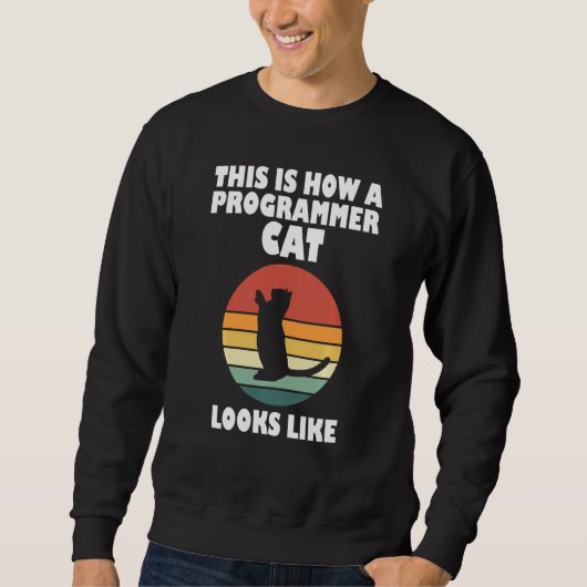 Funny Cats and Programming Engineers Computer hen Trui (Voorkant)