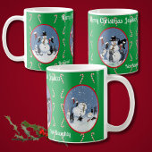 Funny Cats and Snowman Tale Personalized Koffiemok