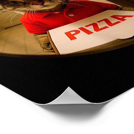 Funny Cats And Zza Shirt Kitten Ca Men Women Kids  Poster (Hoek)