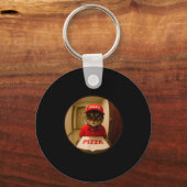 Funny Cats And Zza Shirt Kitten Ca Men Women Kids Sleutelhanger (Voorkant)