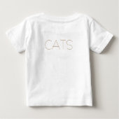Funny Cats Baby Fine Jersey T-shirt (Achterkant)