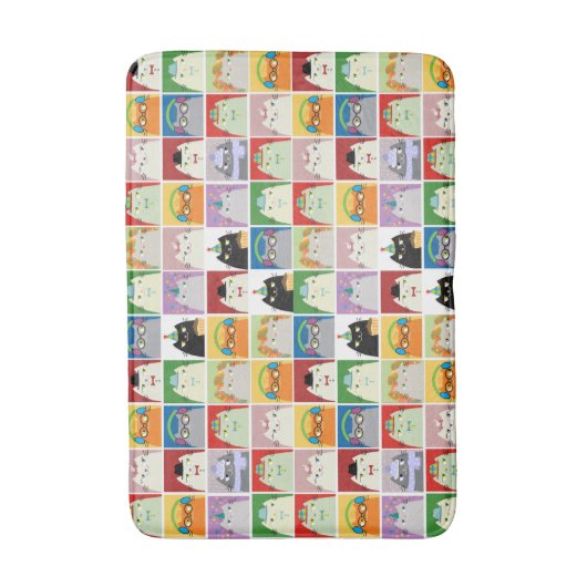 Funny Cats Badmat (Voorkant Verticaal)