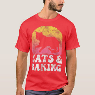 Funny Cats & Baking Vintage T-shirt