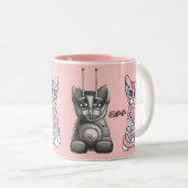 Funny Cats Best Friends Forever Mok (Voorkant rechts)