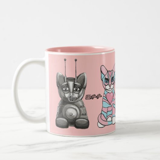 Funny Cats Best Friends Forever Mok (Links)