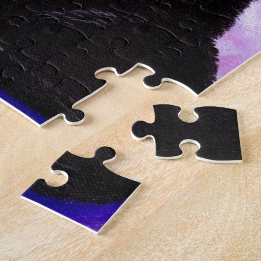 Funny Cats Black Tuxedo Creationarts Legpuzzel (Zijkant)