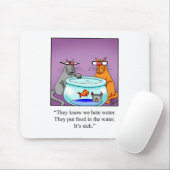 Funny Cats Cartoon cadeau! Muismat (Met muis)