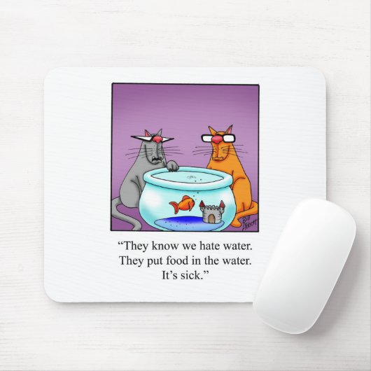 Funny Cats Cartoon cadeau! Muismat (Met muis)