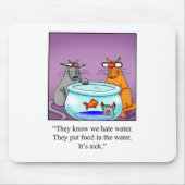 Funny Cats Cartoon cadeau! Muismat (Voorkant)