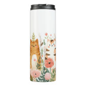 Funny Cats Cartoon Thermosbeker (Achterkant)