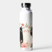 Funny Cats Cartoon Waterfles (Links)