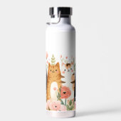 Funny Cats Cartoon Waterfles (Rechts)