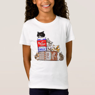 Funny Cats & Chocolate Milk Kinder T-shirt
