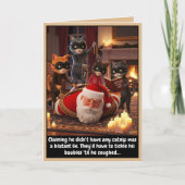 Funny cats Christmas card Kaart (Voorkant)