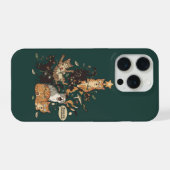 Funny Cats Christmas Tree Tangled Lights Holiday iPhone Hoesje (Achterkant horizontaal)