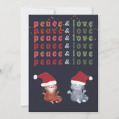 Funny Cats Couple Yoga Meditation Cute Kerstmis Feestdagenkaart (Voorkant)
