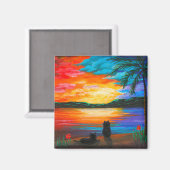 Funny Cats Creationarts Magneet (Voorkant / Achterkant)