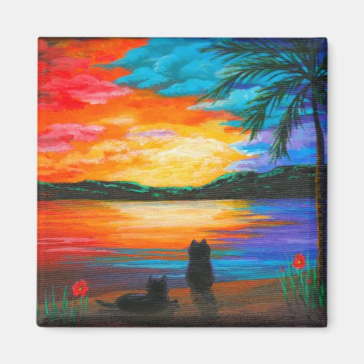 Funny Cats Creationarts Magneet (Voorkant)