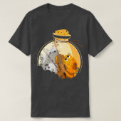 Funny Cats die Violin spelen T-shirt (Design voorkant)