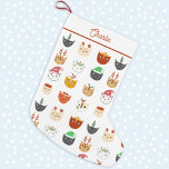 Funny Cats gepersonaliseerd Kleine Kerstsok<br><div class="desc">Een hoop leuke katten in wintervakantie petten en accessoires om je te laten glimlachen. Originele kunst van Nic Squirrell.</div>