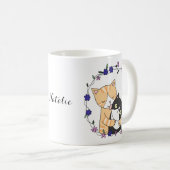 Funny Cats Ginger cat Tuxedo kat kat Koffiemok (Voorkant rechts)