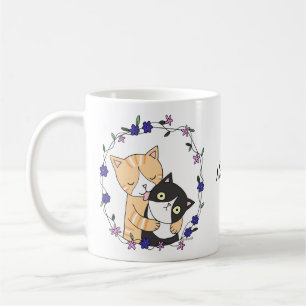 Funny Cats Ginger cat Tuxedo kat kat Koffiemok