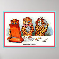 Funny Cats Grooming as Humans  door Wain Cpy