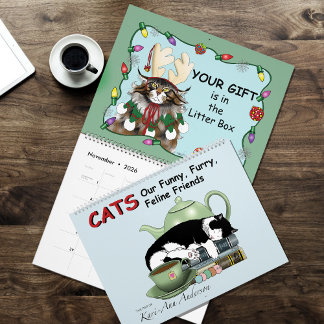 Funny Cats Humour Calendar 2026 Kalender