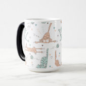 Funny Cats in Cute Style Magische Mok (Voorkant links)