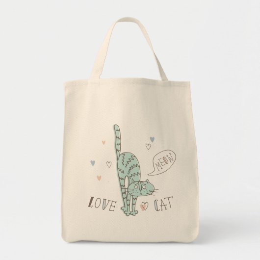 Funny Cats in Cute Style Tote Bag (Voorkant)
