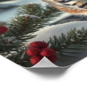 Funny Cats in Preppy Winter Attire and Hats Poster (Hoek)