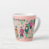 Funny Cats in Ugly KerstSweaters Latte Mok (Rechterhoek)
