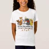 Funny Cats is als chips T-shirt (Voorkant)