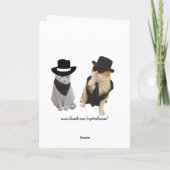 Funny Cats Jubileum Kaart (Achterkant)